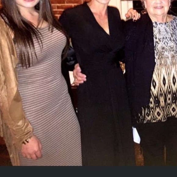 Fitted Mid Calf Ribbed Dress - Picture 2 of 3